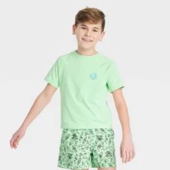 Boys' Short Sleeve Rash Guard Swim Shirt - Art Class™ Green 5 Boys' Short Sleeve Rash Guard Swim Shirt - Art Class™ Green -Daily Kid Wear Shop GUEST 7fd6d3e5 20e4 4cc4 9320 5178739263a8