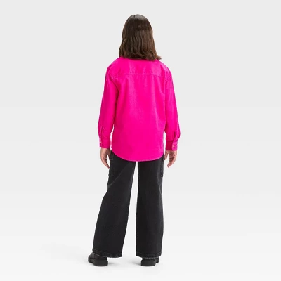 Girls' Long Sleeve Oversized Corduroy Layering Shirt - Art Class™ 2 Girls' Long Sleeve Oversized Corduroy Layering Shirt - Art Class™ - Image 2