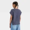 Girls' Cable Knit Pullover Sweater Vest - Art Class™