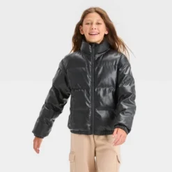 Girls' Solid Cropped Puffer Jacket - Art Class™ Black 5 Girls' Solid Cropped Puffer Jacket - Art Class™ Black -Daily Kid Wear Shop GUEST 83b4d7a9 957b 4e4a ae89 9c582cc8550e