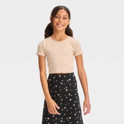 Girls' Short Sleeve Seamless Cropped T-Shirt - Art Class™ 7 Girls' Short Sleeve Seamless Cropped T-Shirt - Art Class™ - Image 7