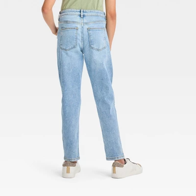 Girls' High-Rise Tapered Cropped Jeans - Art Class™