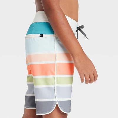 Boys' Striped Board Shorts - Art Class™ 1 Boys' Striped Board Shorts - Art Class™