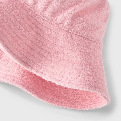 Girls' Pink Terry Bucket Hat - Art Class™ Pink 2 Girls' Pink Terry Bucket Hat - Art Class™ Pink - Image 2