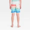 Boys' Striped Swim Shorts - Art Class™