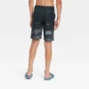 Boys' Striped Hybrid Swim Trunks - Art Class™ Black