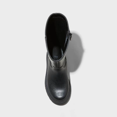 Girls' Blake Riding Boots - Art Class™ Black 2 Girls' Blake Riding Boots - Art Class™ Black - Image 2