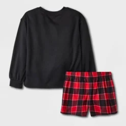 Girls' 2pc Full Sleeve Graphic Sweatshirt And Shorts Pajama Set - Art Class™