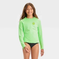 Girls' Smiley Face Rash Guard Swim Top - Art Class™ Green 5 Girls' Smiley Face Rash Guard Swim Top - Art Class™ Green -Daily Kid Wear Shop GUEST 9c6a3ff9 3d10 4bde bbf5 7760b4000071