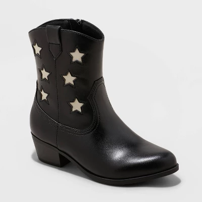 Girls' Margot Western Boots - Art Class™ Black 4 Girls' Margot Western Boots - Art Class™ Black - Image 4