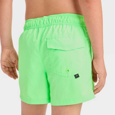 Boys' Snappy Solid Swim Shorts - Art Class™ Green 1 Boys' Snappy Solid Swim Shorts - Art Class™ Green