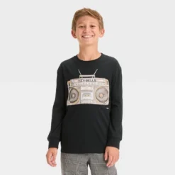 Boys' Boom Box Long Sleeve Graphic T-Shirt - Art Class™ Black 5 Boys' Boom Box Long Sleeve Graphic T-Shirt - Art Class™ Black -Daily Kid Wear Shop GUEST a919c664 22e9 43f5 9601 6e5517f08321