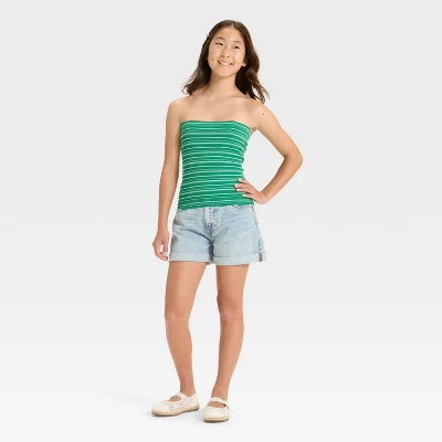 Girls' Striped Seamless Tube Top - Art Class™ 2 Girls' Striped Seamless Tube Top - Art Class™ - Image 2