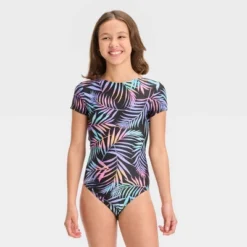 Girls' Electric Palm One Piece Swimsuit - Art Class™ Black 5 Girls' Electric Palm One Piece Swimsuit - Art Class™ Black -Daily Kid Wear Shop GUEST a9a933ef e0fe 4f1d 8b55 e0e55f45f9ac