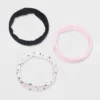 Girls' 3pk Floral Headwrap Headband Set - Art Class™ Navy Blue/Pink/Black: Fashion Accessory For All Hair Types