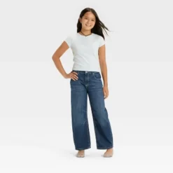 Girls' Mid-Rise Barrel Leg Jeans - Art Class™ 3 Girls' Mid-Rise Barrel Leg Jeans - Art Class™ -Daily Kid Wear Shop GUEST abbf708d ffa1 4987 bb4d 98fbb447bf82