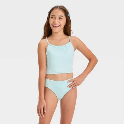 Girls' 'Let It Shine' Solid Midkini Set - Art Class™ 3 Girls' 'Let It Shine' Solid Midkini Set - Art Class™ - Image 3