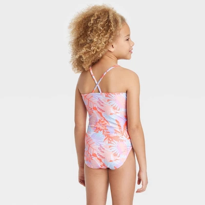 Girls' Tropic Oasis One Piece Swimwear Set With Skirt - Art Class™ 2 Girls' Tropic Oasis One Piece Swimwear Set With Skirt - Art Class™ - Image 2