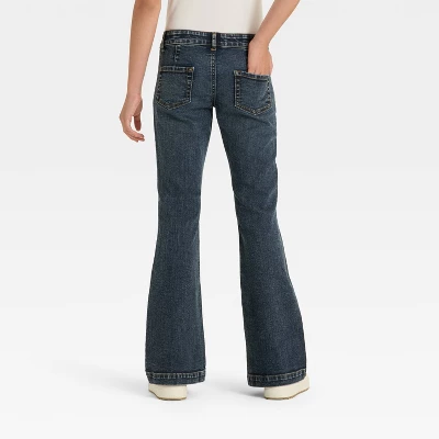 Girls' Low-Rise Flare Jeans - Art Class™ Dark Wash 1 Girls' Low-Rise Flare Jeans - Art Class™ Dark Wash