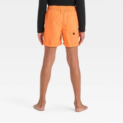 Boys' Swim Trunks - Art Class™ Orange 1 Boys' Swim Trunks - Art Class™ Orange