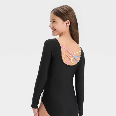 Girls' Sunset Euphoria Tree One Piece Rash Guard Swimsuit - Art Class™ 2 Girls' Sunset Euphoria Tree One Piece Rash Guard Swimsuit - Art Class™ - Image 2