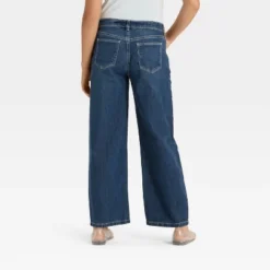 Girls' Mid-Rise Barrel Leg Jeans - Art Class™