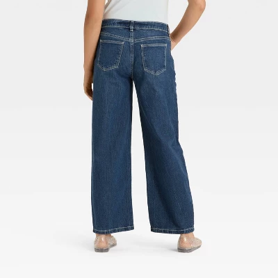 Girls' Mid-Rise Barrel Leg Jeans - Art Class™ 1 Girls' Mid-Rise Barrel Leg Jeans - Art Class™