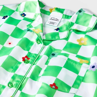 Girls' 2pc Satin Coat Pajama Set - Art Class™ 2 Girls' 2pc Satin Coat Pajama Set - Art Class™ - Image 2