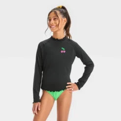 Girls' Cherries Printed Rash Guard Swim Top - Art Class™ Black 5 Girls' Cherries Printed Rash Guard Swim Top - Art Class™ Black -Daily Kid Wear Shop GUEST c105b911 0628 449b 829d ceb660d49bab