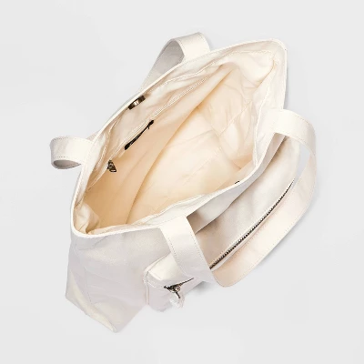 Girls' Canvas Photo Print Zipper Tote Bag - Art Class™ Cream 2 Girls' Canvas Photo Print Zipper Tote Bag - Art Class™ Cream - Image 2