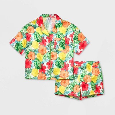 Girls' 2pc Satin Coat Pajama Set - Art Class™ 4 Girls' 2pc Satin Coat Pajama Set - Art Class™ - Image 4