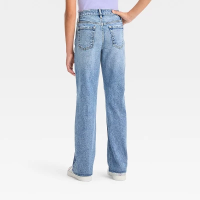 Girls' High-Rise Wide Leg Baggy Jeans - Art Class™ 1 Girls' High-Rise Wide Leg Baggy Jeans - Art Class™