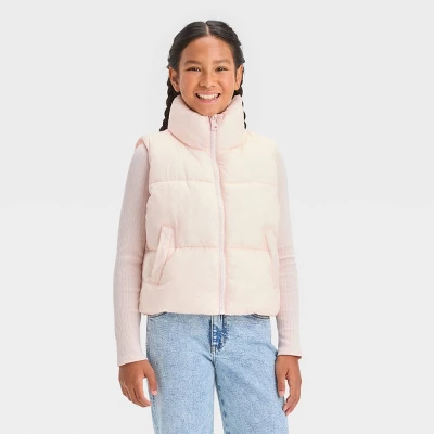 Girls' Boxy Puffer Vest - Art Class™ 3 Girls' Boxy Puffer Vest - Art Class™ - Image 3