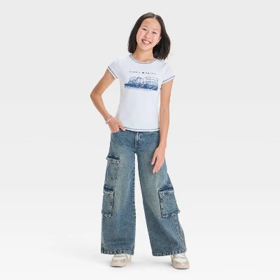 Girls' Short Sleeve Crew Neck Graphic T-Shirt - Art Class™ 3 Girls' Short Sleeve Crew Neck Graphic T-Shirt - Art Class™ - Image 3