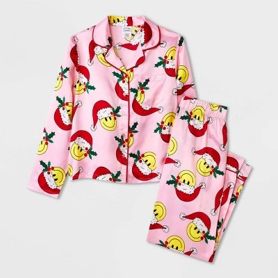 Girls' 2pc Satin Long Sleeve Coat Pajama Set - Art Class™ 5 Girls' 2pc Satin Long Sleeve Coat Pajama Set - Art Class™ - Image 5