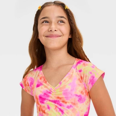 Girls' 'Sunshine Sorbet' Tie-Dye Bikini Set - Art Class™ 1 Girls' 'Sunshine Sorbet' Tie-Dye Bikini Set - Art Class™