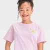 Girls' Oversized Graphic T-Shirt - Art Class™