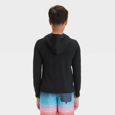 Boys' Long Sleeve Solid Rash Guard Top - Art Class™ Black 1 Boys' Long Sleeve Solid Rash Guard Top - Art Class™ Black