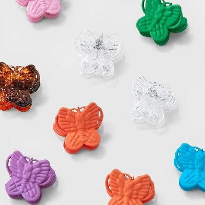 Girls' 16pk Micro Mini Butterfly Claw Clip - Art Class™: Fashion Hair Accessories For All Hair Types, Ages 3+ 2 Girls' 16pk Micro Mini Butterfly Claw Clip - Art Class™: Fashion Hair Accessories For All Hair Types, Ages 3+ - Image 2