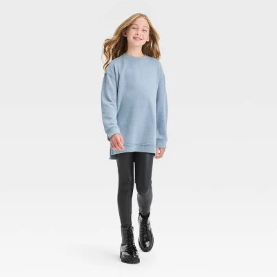 Girls' Oversized Crewneck Pull-Over Sweatshirt - Art Class™ 2 Girls' Oversized Crewneck Pull-Over Sweatshirt - Art Class™ - Image 2