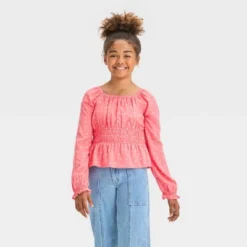 Girls' Long Sleeve Ruched Waist Blouse Top - Art Class™ 10 Girls' Long Sleeve Ruched Waist Blouse Top - Art Class™ -Daily Kid Wear Shop GUEST da4fc427 45cb 412e b7cf 3ad439e1ec49