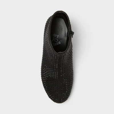 Girls' Gita Rhinestone Dress Boots - Art Class™ Black 2 Girls' Gita Rhinestone Dress Boots - Art Class™ Black - Image 2