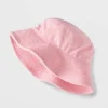 Girls' Pink Terry Bucket Hat - Art Class™ Pink