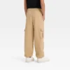 Boys' Mid-Rise Fleece Cargo Jogger Pants - Art Class™