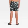 Boys' Palm Tree Printed Swim Shorts - Art Class™ Black