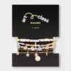 Girls' 5pk Daisies Bracelet - Art Class™: Beaded, Chain, Stretch, Lobster Claw Clasp, 6.5" Length