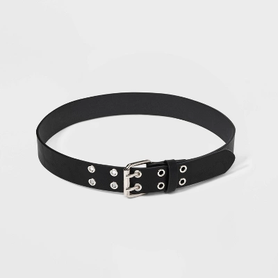 Kids' Belt With Silver Grommets - Art Class™ Black 1 Kids' Belt With Silver Grommets - Art Class™ Black