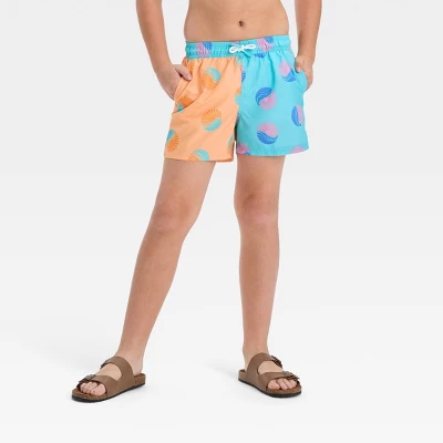 Boys' Wave Colorblock Swim Shorts - Art Class™ Blue 3 Boys' Wave Colorblock Swim Shorts - Art Class™ Blue - Image 3