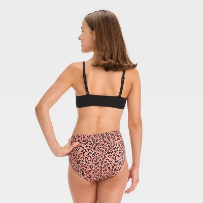 Girls' 'In Her Element' Leopard Spot One Piece Swimsuit - Art Class™ Black 2 Girls' 'In Her Element' Leopard Spot One Piece Swimsuit - Art Class™ Black - Image 2