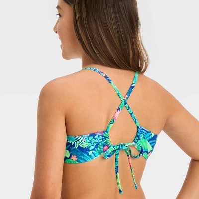 Girls' 'Living In The Tropics' Floral Printed Bikini Set - Art Class™ 1 Girls' 'Living In The Tropics' Floral Printed Bikini Set - Art Class™